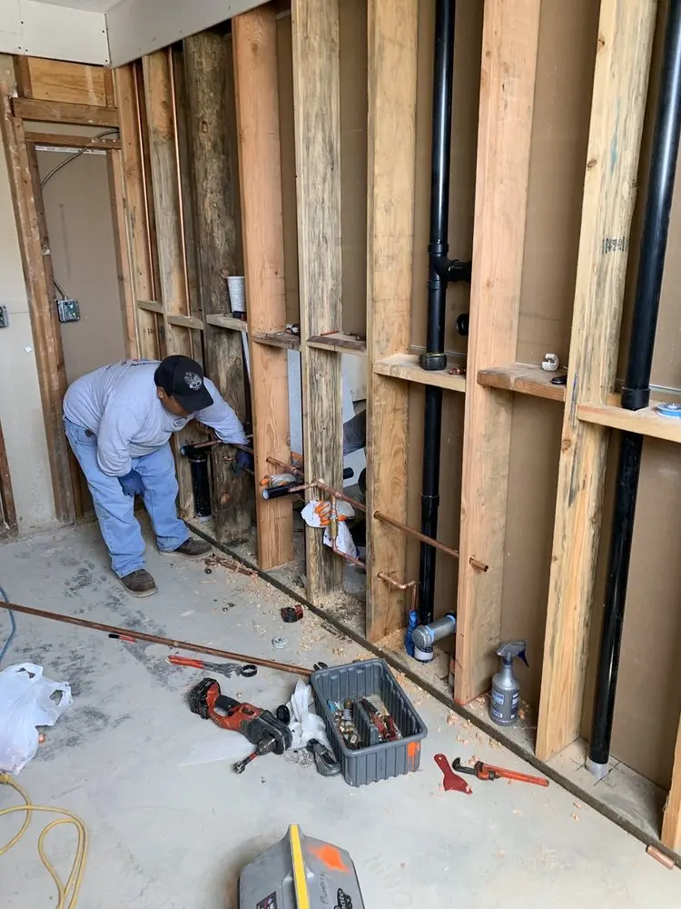 Commercial rough-in plumbing for Water Heater Replacement in Palmyra